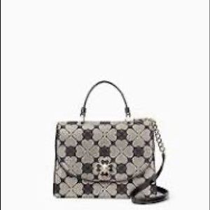 Odette Jacquard small top handle satchel